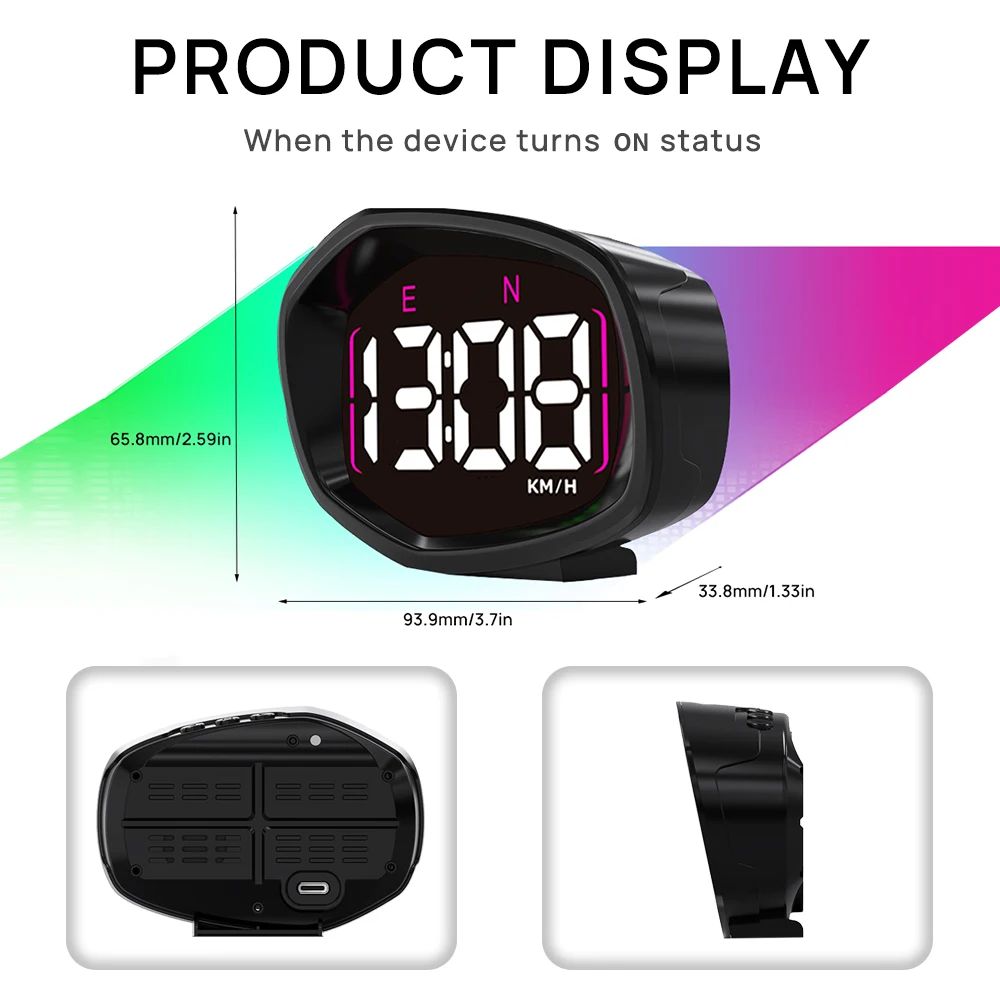 KWHUD Hud проекционный дисплей GPS цифровой спидометр для автомобильных часов время измерители скорости датчики авто электронные аксессуары гаджеты