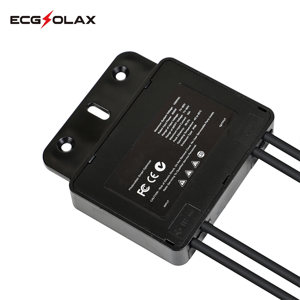 600W 7-60V Input External Optimizer For Solar Panel Power System Optimazation Voltage-Limiting Anti-Hotspot Shading IP67