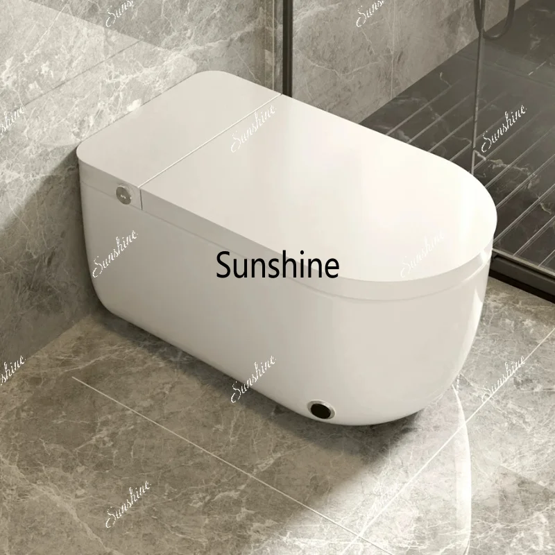 Squatting dual-purpose light smart toilet integrated foot kick automatic flip remote control