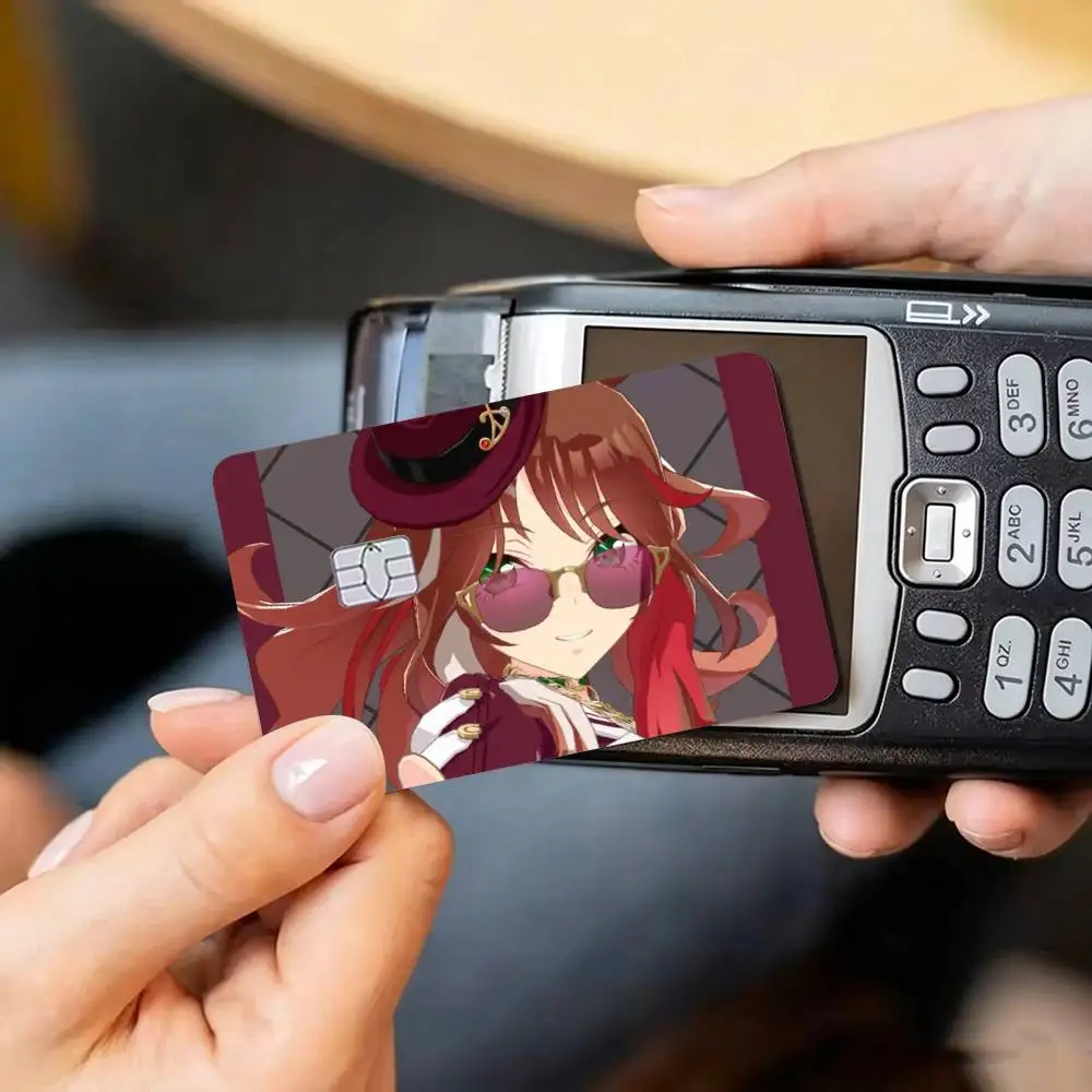 Forever young Umamusume  Credit Card HD Stickers Small Chip Waterproof Sticker Game Card Decal Gift