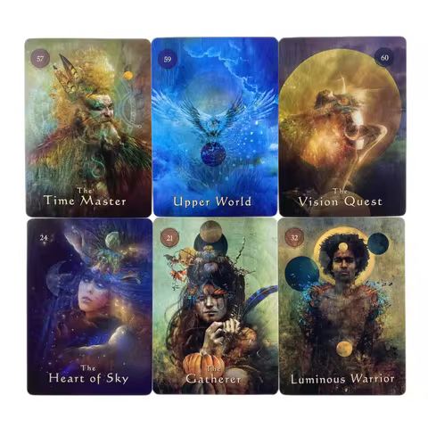 Animals of Mystical Oracle Cards Divination Deck English Vision Expanded Edition Tarot Board Playing Game For Party