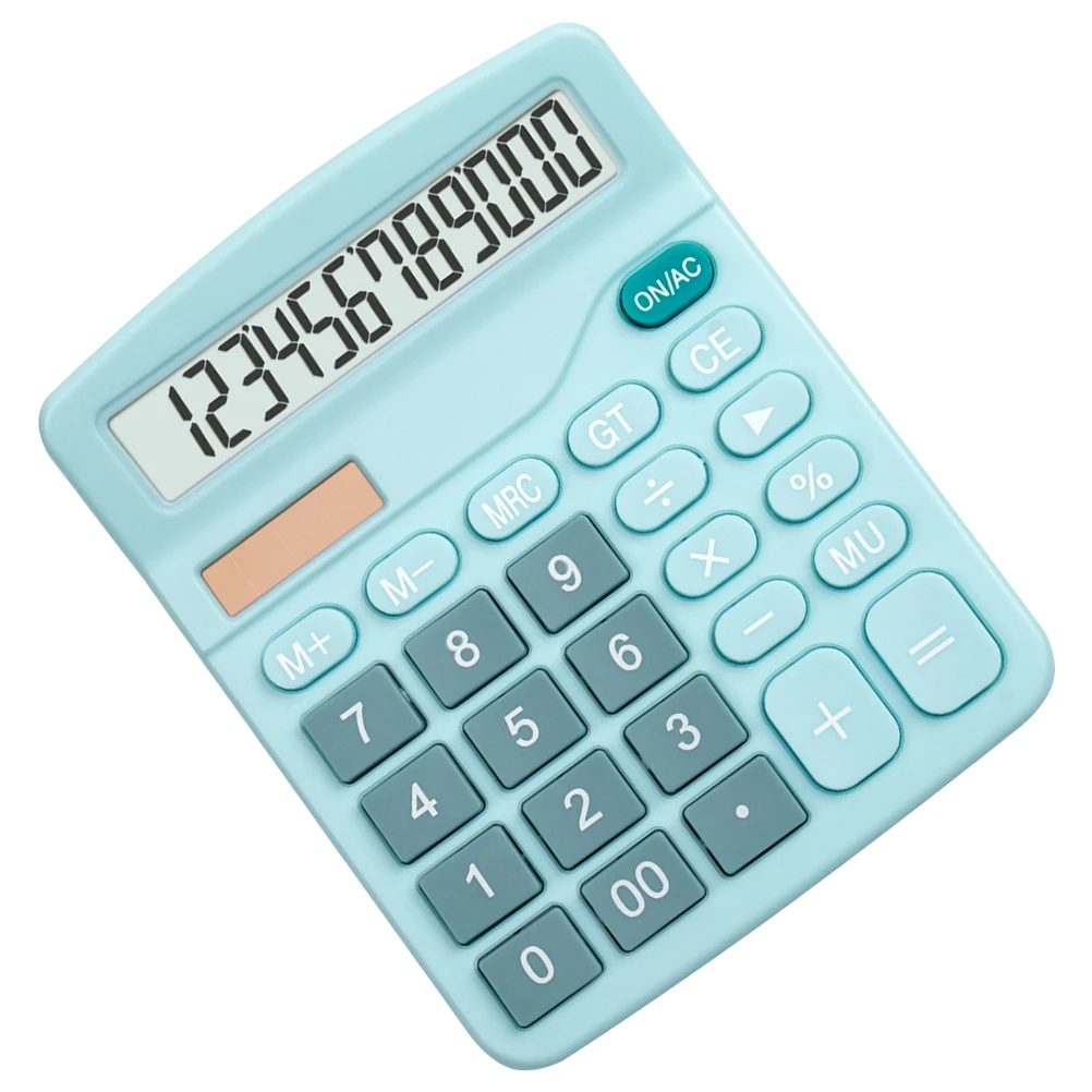 

Solar Calculator Colorful Use Abs Dual Power Student Office Supplies Lightweight Portable Math Operations Addition