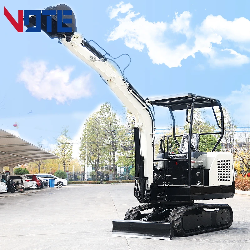 2 Ton Mini Digger For Construction Earth-moving Machinery Micro Bagger Wholesale Small Crawler Excavator Bagger