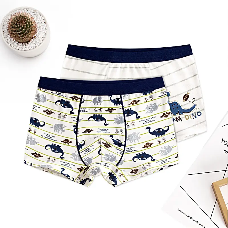 4pcs 100% Cotton Boys Underwear Kids Quality Boxer Boy Shorts Bottoms Boys Clothes for 3 4 6 8 10 12 14 Years Old RKU183004