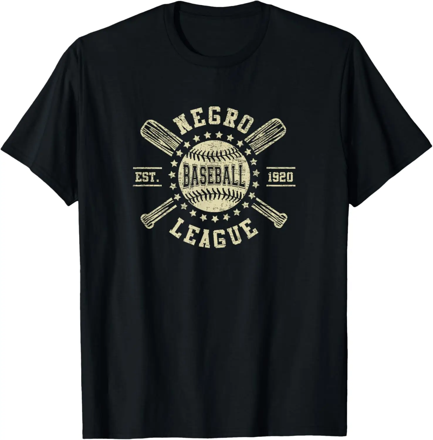 Vintage Negro League Baseball Black History Month T-Shirt