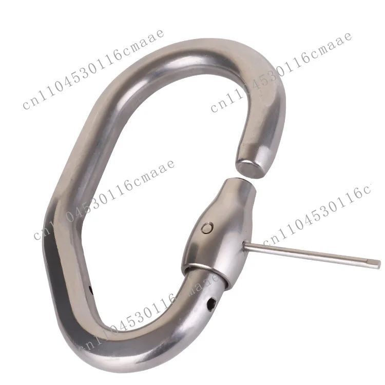Professional Equipment Uninterrupted Protection Stainless Steel Carabiner for Outdoor Rock Climbing