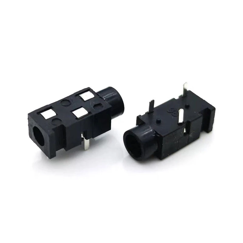 10pcs 3.5 headphone jack audio jack PJ-320 3 /4 pins female connector DIP stereo headphones PJ-320B