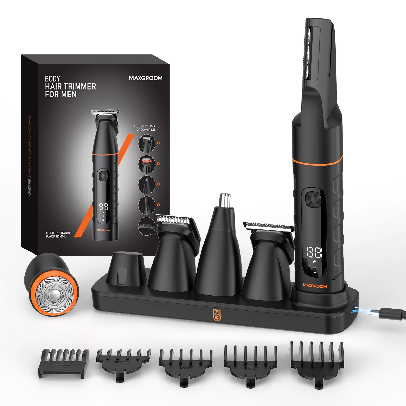 maxgroom-multifunctional-manscaping-grooming-kit-ipx6-full-body-wash-led-display-type-c-rechargeable-male-hair-trimmer