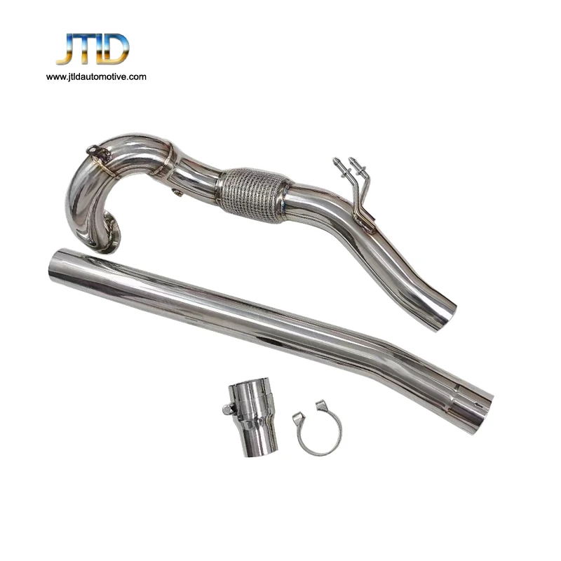 

JTLD Performanc Hot Sale Stainless Steel Polishing Exhaust System For VW GOLF MK7 MK7R Catless Downpipe Car Assecories escape