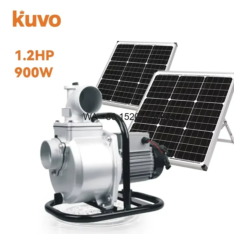 Wmwmnu for KUVO Portable Solar Surface Water Pump DC 96V 900W High Head Large Flow for Agricultural Farm Irrigation
