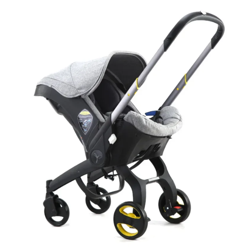 Foldable Baby Stroller High Landscape Lightweight Newborn Stroller Two-way Swivel Seat Multifunction Baby Stroller 4 in 1