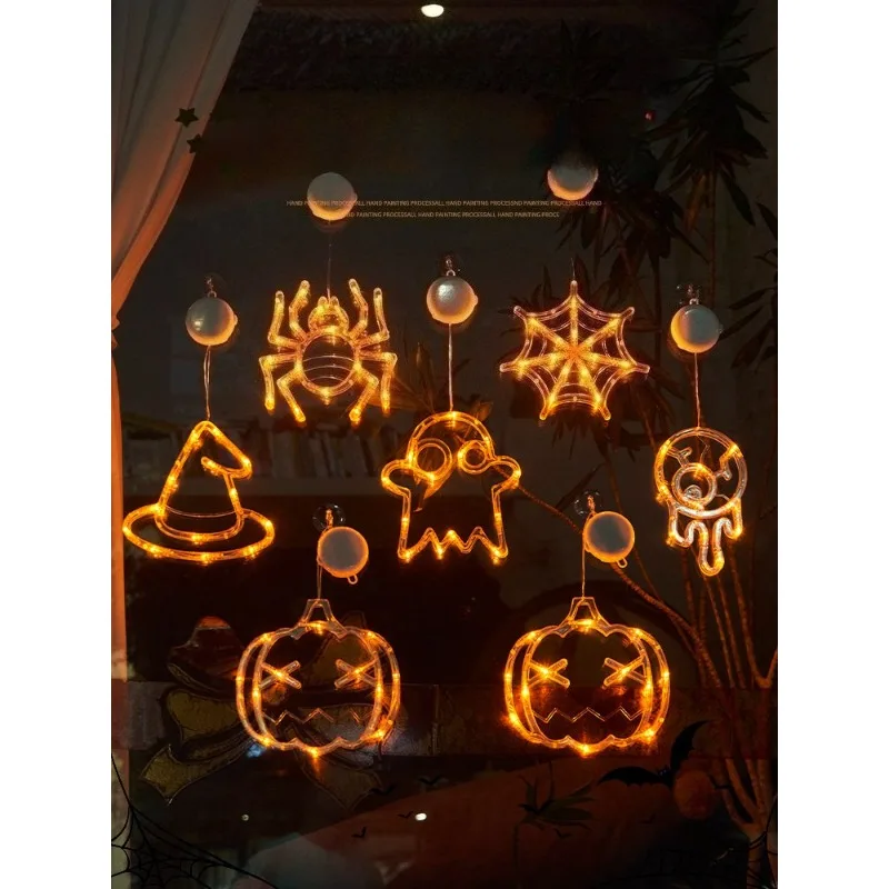 Halloween Pumpkin Lantern Night Ornament, Luminous Hanging Decoration, Bar & Shop Scene Prop, Creative Atmosphere Dress Up