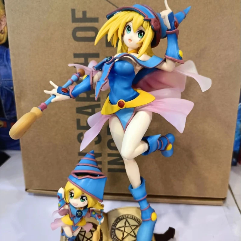 재고 있음 유희왕! 듀얼 몬스터 애니메이션 피규어 다크 마술사 소녀 액션 피규어 Pvc 컬렉션 장식 모델 인형 장난감 선물