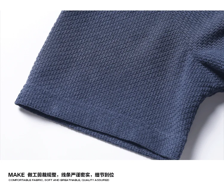 Herren Oversized Polo Kurzarm-Oberteil mit Wabenstruktur, Reverskragen für Freizeit, Pendeln und Alltag – Detail 12