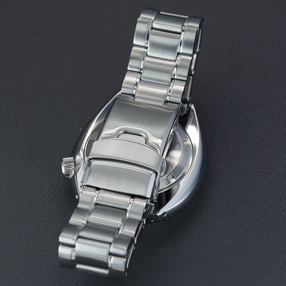 45mm Waterproof Watch Case Bracelet Sapphire Crystal For Modified Abalone NH35 NH36 NH38/34 4R36 Movement NH35 Watch Accessories