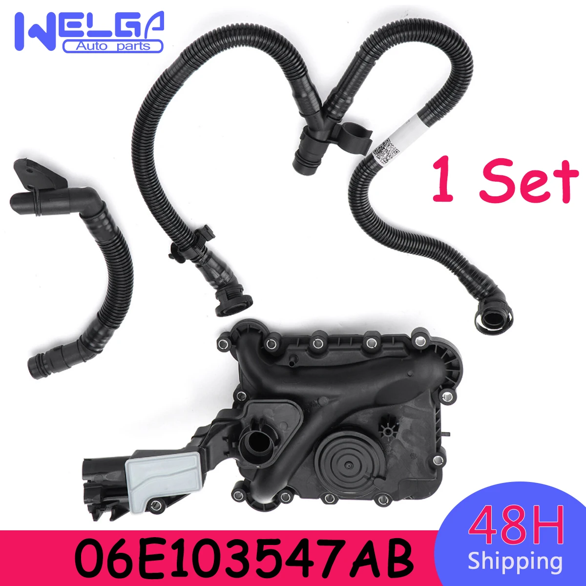 

Car Accessories Oil Separator PCV Valve Vent Trim 06E103547AB 06E103547S For Audi Sportback A4 A5 Q7 A8 Q5 S4 A6 A7 3.0TFIS 4LB