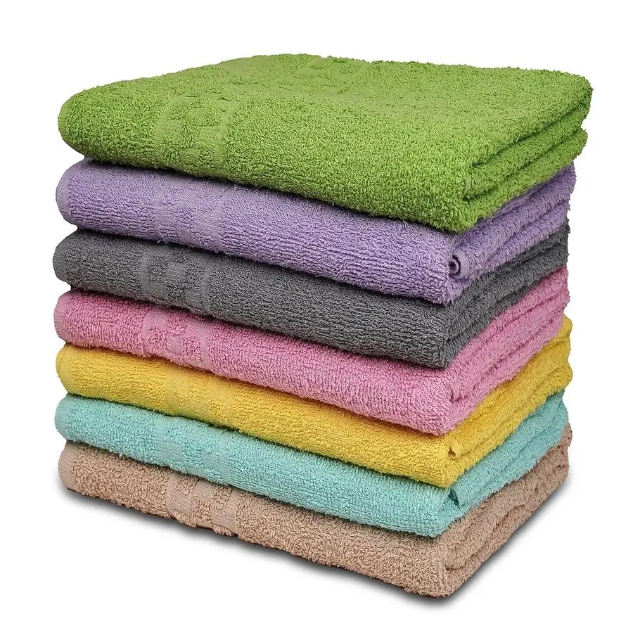 

7Pack Bath Towels 30 x 54 Ultra Soft 100 Cotton Large Bath Towels Highly Absorbent for Bathroom, Pool, Gym, Spa, and Hotel Use C