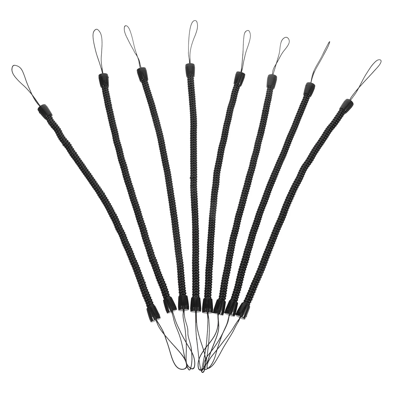 

8 Pcs Straps Pen Lanyard Lost Ropes Trinkets Silica Gel Elastic Touch Retractable Holder Keeper Lanyards for