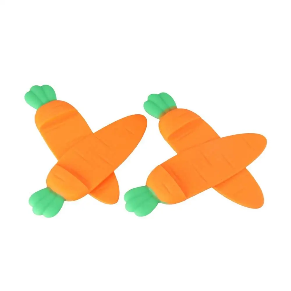 Cute Creative Gift DIY Silicone For Kids Office Stationery School Supplies 3D Stereo Book Marks Carrot Bookmark