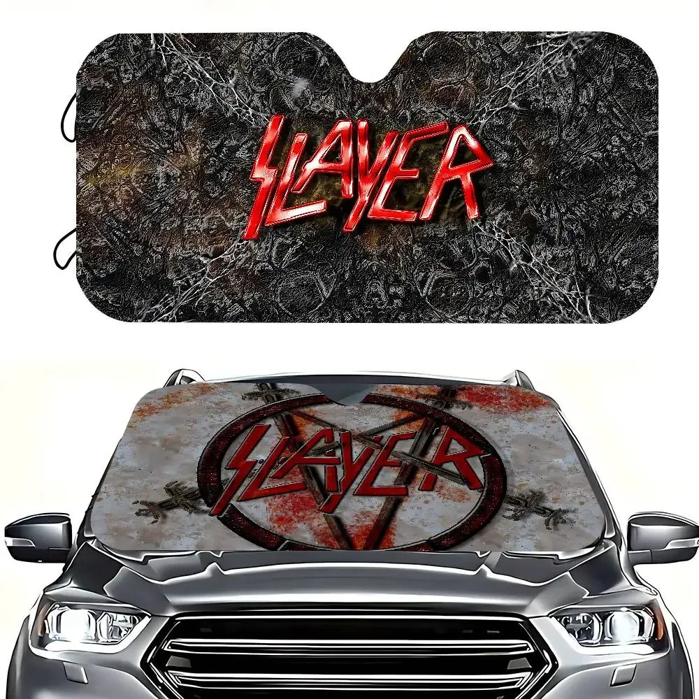 

Band S-Slayer Cartoon Car Sunshade Front Window Cover Windshield Sun Shade Car Visor Protection Interior Accessories