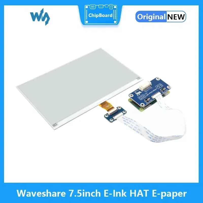 Raspberry Pi 7,5-дюймовый ЖК-экран Waveshare E-Ink HAT Дисплей электронной бумаги 800x480 поддерживает Raspberry Pi/Jetson Nano/Arduino/STM32