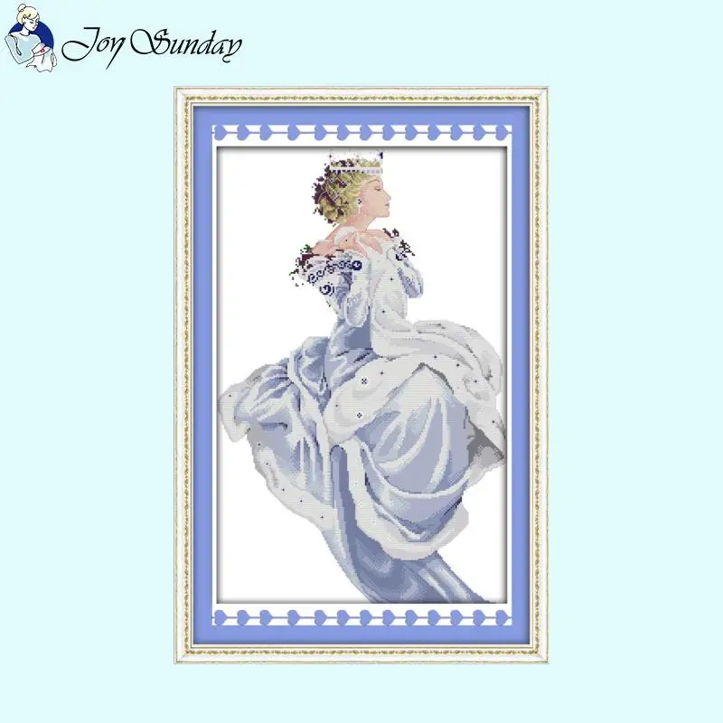 Four Seasons Queen Series Character Pattern Cross stitch Kit 14CT 16CT 11CT Counted Fabric Embroidery Set DIY Home Decor Crafts