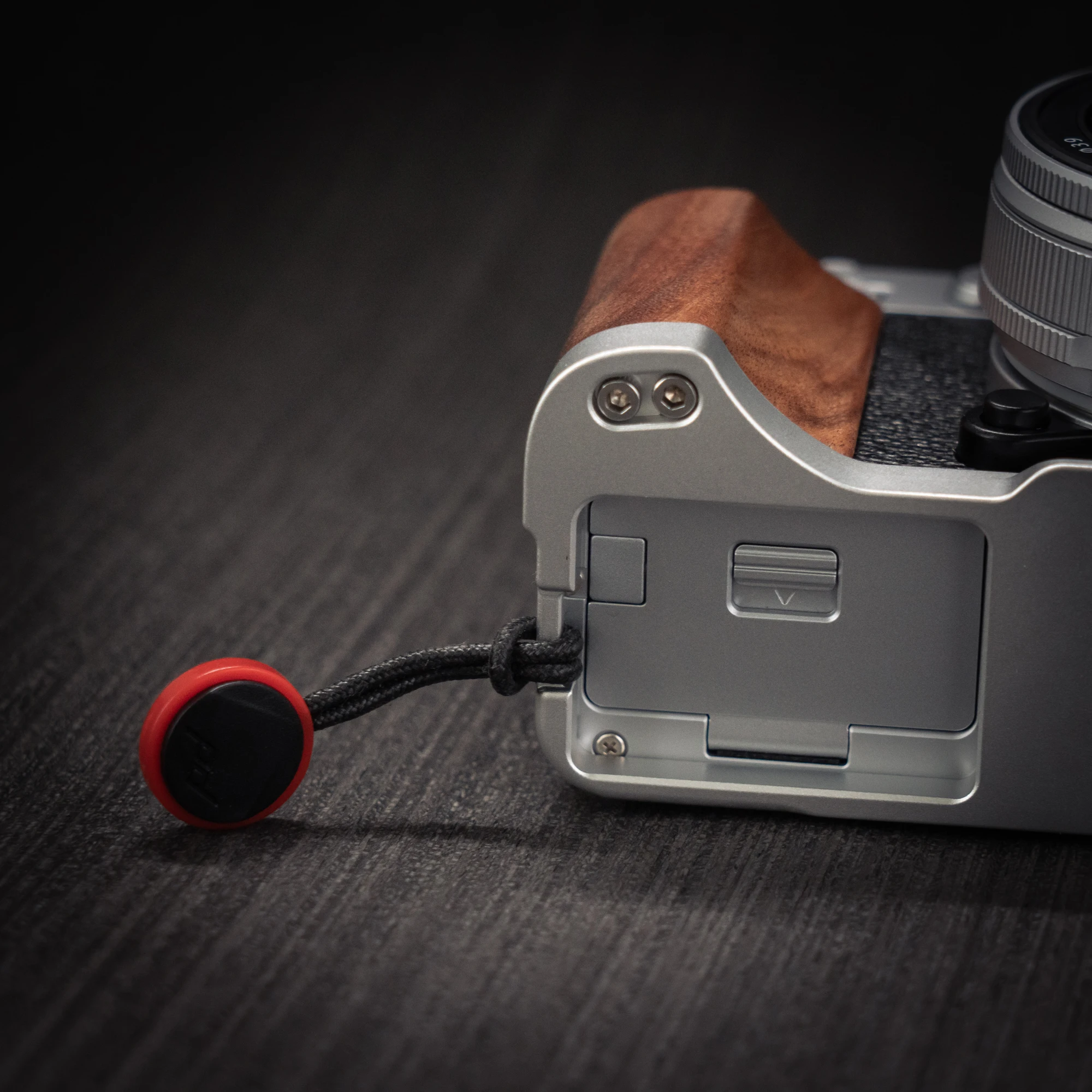 Handgefertigter Kamera-Handgriff aus Holz, L-Platte, Schnellverschluss-Halter für Fujifilm XE5 Fuji X-E5 – Detail 4
