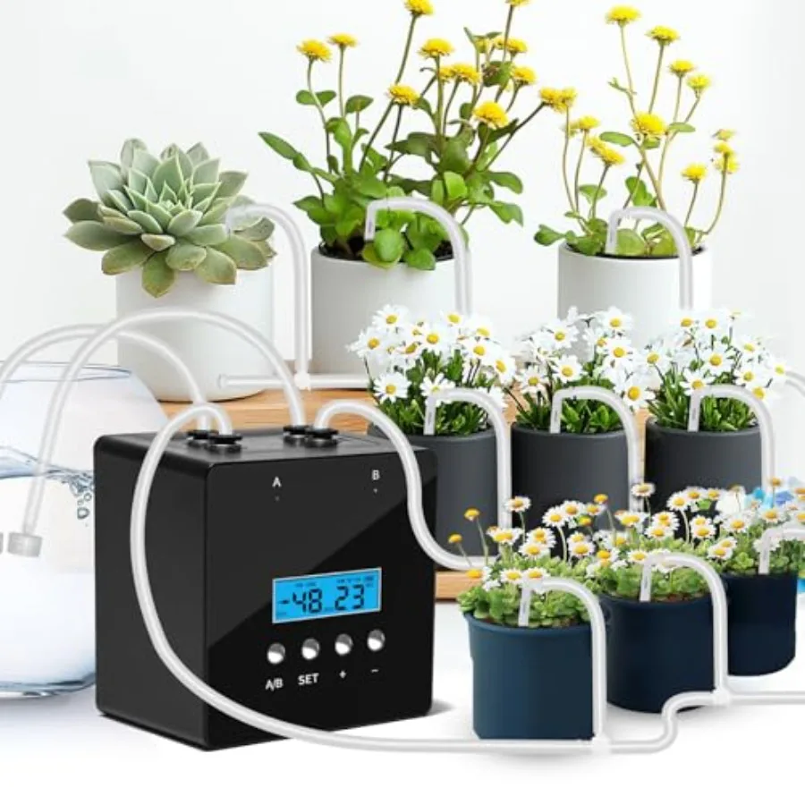 

Plant Watering Devices, 20 Potted Indoor Houseplants Support, Plant Watering Devices, Auto Drip Irrigation Kit Programmable Wat