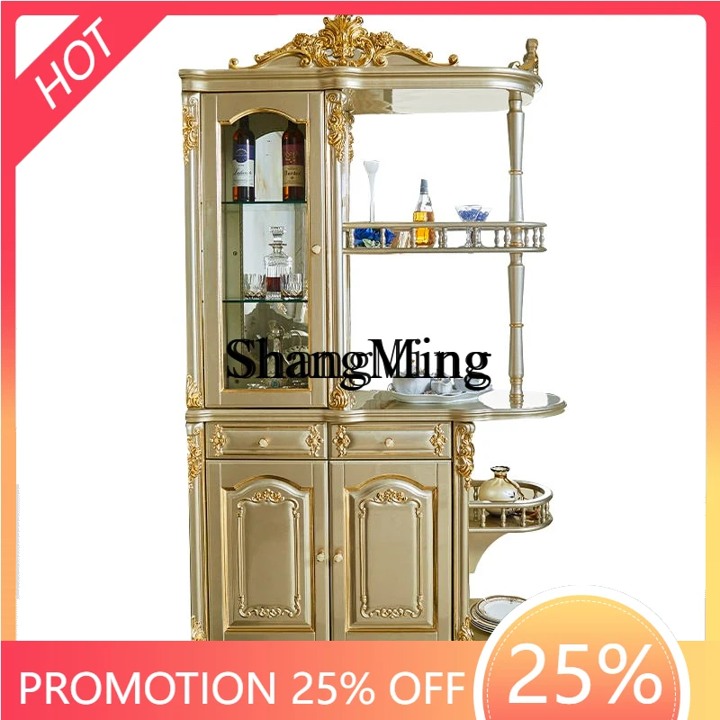 

ZYY Delicate Room Hall Cabinet Villa Solid Wood Oak Carved Porch Screen Decorative Partition Returns To The Foyer Cabinet