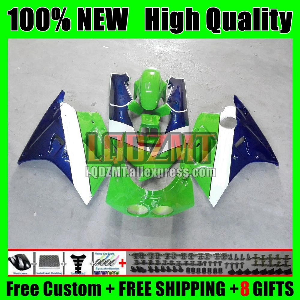 Body Kit For KAWASAKI NINJA ZXR-250 ZX2R ZXR 250 C 80No.96 ZX-2R ZX Green Blue 2R R250 ZXR250 89 90 ZX-R250 1989 1990 Fairing