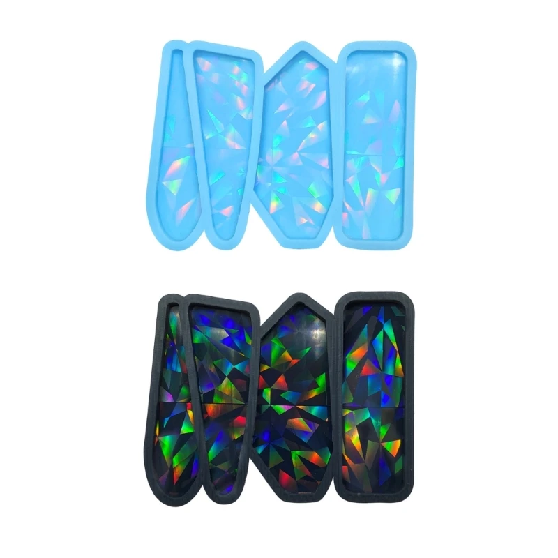 ZB91 Resin Mold Hairclip Silicone Mold Jewelry Casting Mold for DIY-Craft