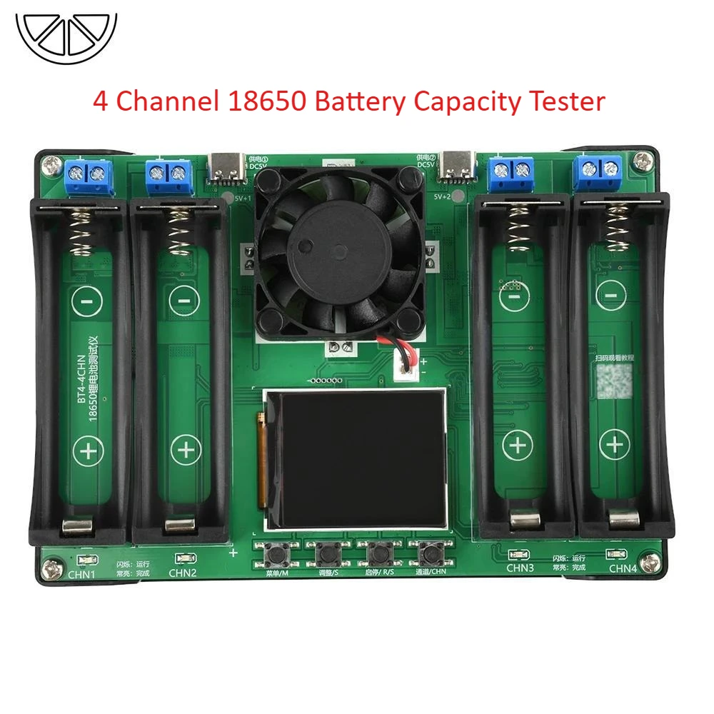 8 Channel 18650 Battery Capacity and Internal Resistance Tester Automatic Charge-Discharge Module Electronic Load Tester