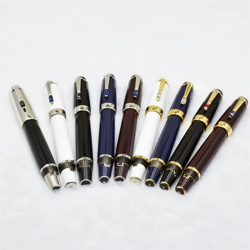 Leda Luxury Bohemia Series Unique Retractable Nib MB Fountain Pen With Random Color Shine Diamond Clip Pocket Pen Writing Gifts