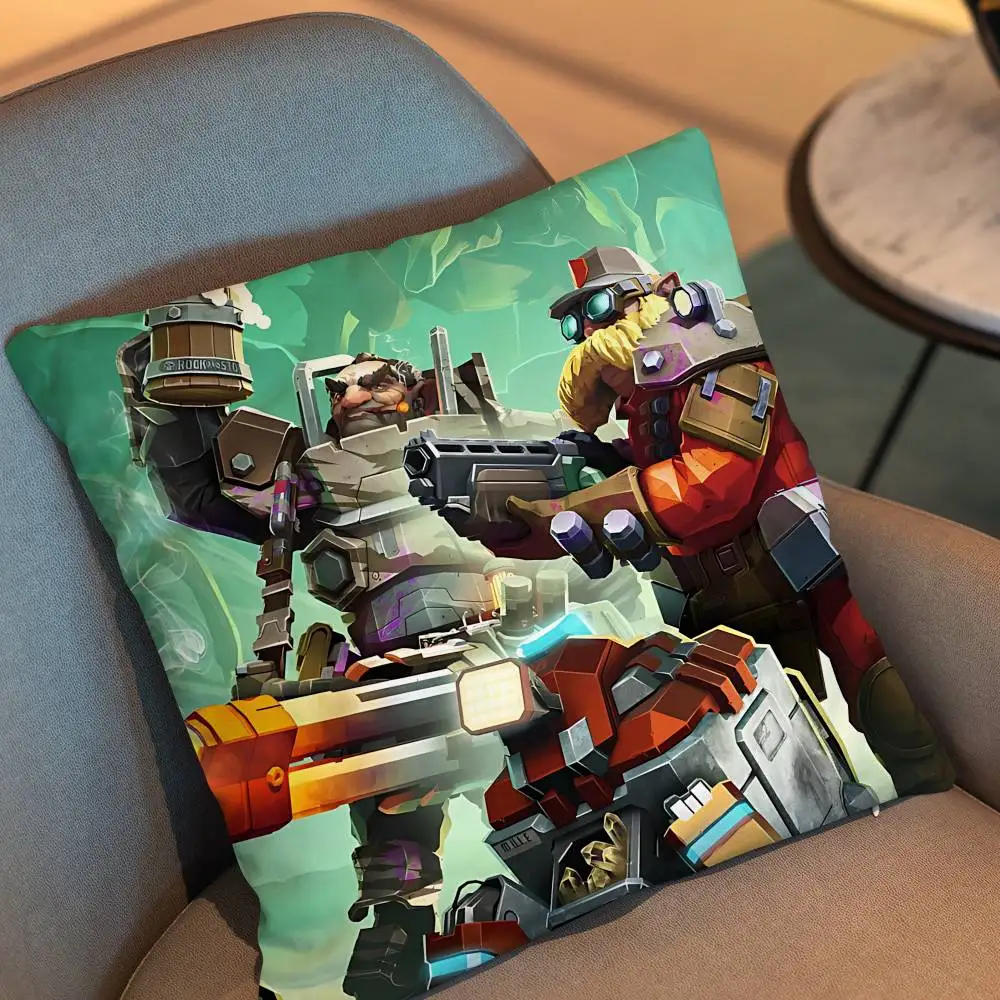 Hoxxes IV Deep Rock Galactic Pillow Case Office Cushions Suitable For Sofa Car Bedroom Decorative Cushion Cover
