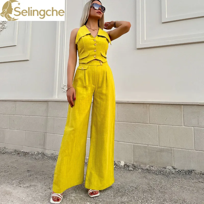 

Spring/Summer Set Women's 2024 European and American Fashion Luxury Women's Leisure Age Reducing Two Piece Set