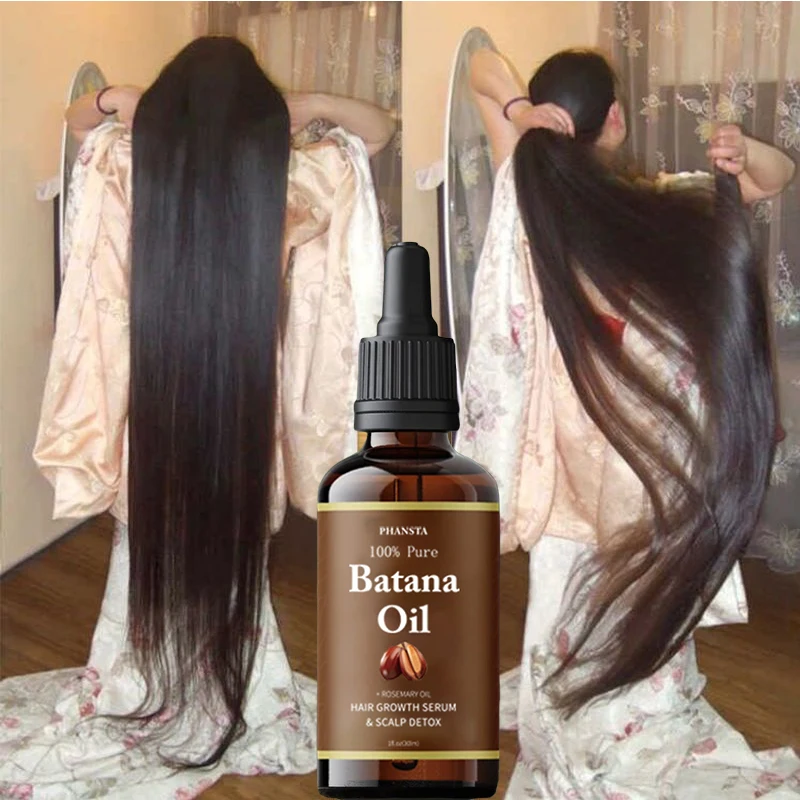 

100% Natural Batana Oil Rosemary Hair Growth Oil Fast Hair Growth Thickening Beard Hair Loss For Man Women Hair Care Serum 30ml