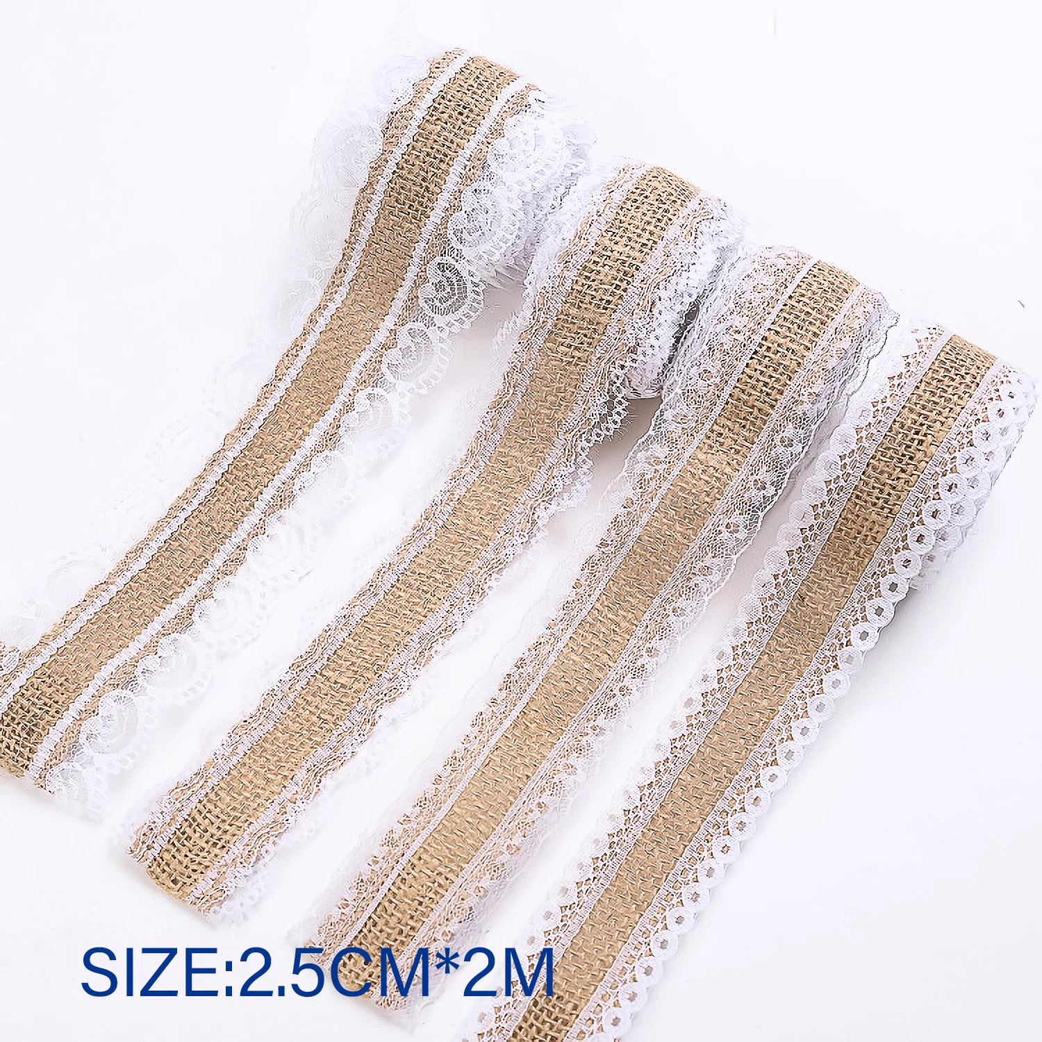 White Black Lace Burlap Roll Ribbon For Diy And Decorative Crafts For Gift Wrapping And Ornamenting Cloth Accessory Appliques