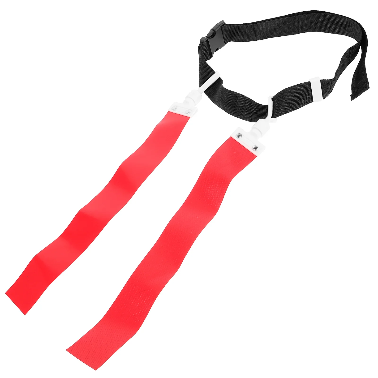 مجموعة حزام علم كرة القدم أعلام متحركة مسافة قابلة للتعديل في الهواء الطلق لعبة الرجبي كرة القدم الخصر أعلام المعدات الرجبي الخصر العلم