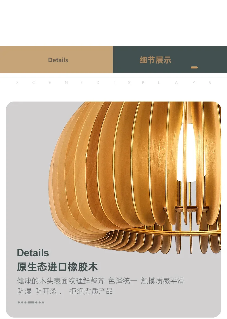 Bamboo Pendant Lights Hand Woven Ceiling Weaving Chandelier Lamp Rattan Wicker Hanging LED Fixtures Home Bedroom Bamboo Art Lamp