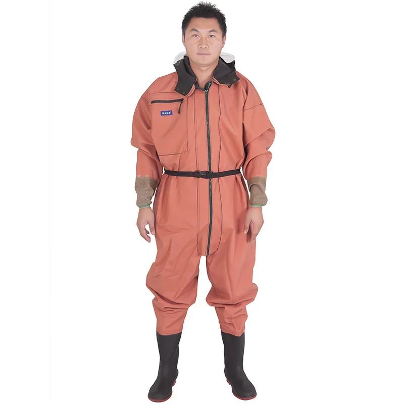 Plus Size Whole Body Water Jacket 1 Piece Waterproof Adult Outdoor Labor Fishing Wear Resistant Thickened Catch Fish Pants