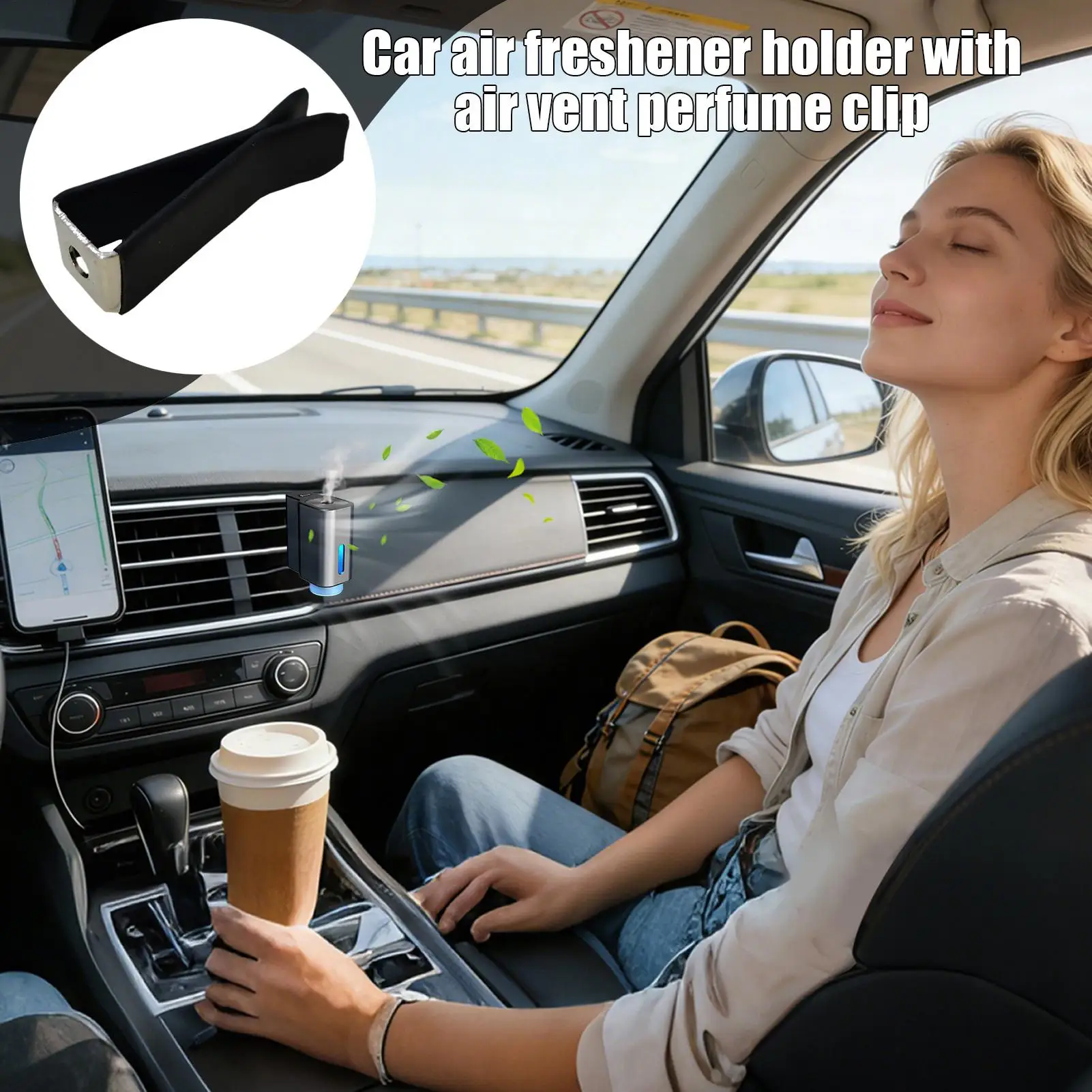 Car Air Vent Clips Square Head Diffuser Clamp Air Conditioner Clips For Car Truck SUV Dashboard Interior Home Workplace Road