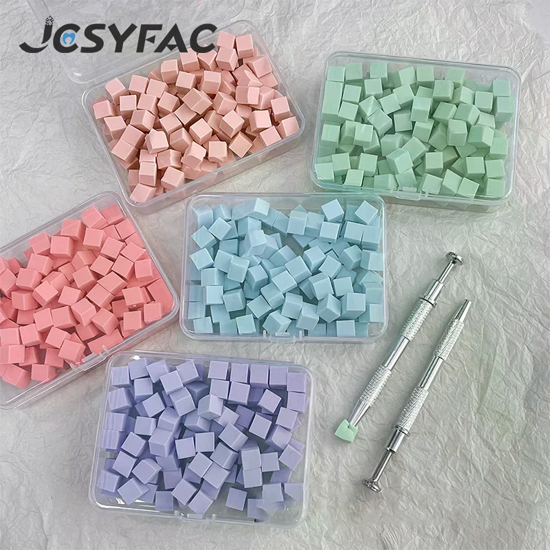 50/100Pcs Square Nail Art Sponge Set Gradient Nail Brushes Gel Polish Design Nail Sponge Grab Pen Manicure Supplies