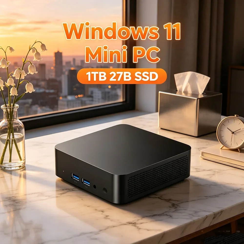Core I3 6100 Ultimate Windows 11 Pro Mini PC 32GB RAM 1TB/2TB SSD WiFi6 BT5.2 4K HD Office Gaming PC 3 Years Warranty