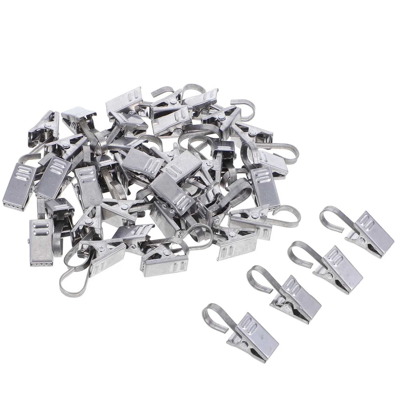 

36Pcs Heavy Duty Hanging Clips Silver Hooks for Carpets Curtains Rugs Quilts Tapestry Wall Hangers Carpet Holders for Stairs