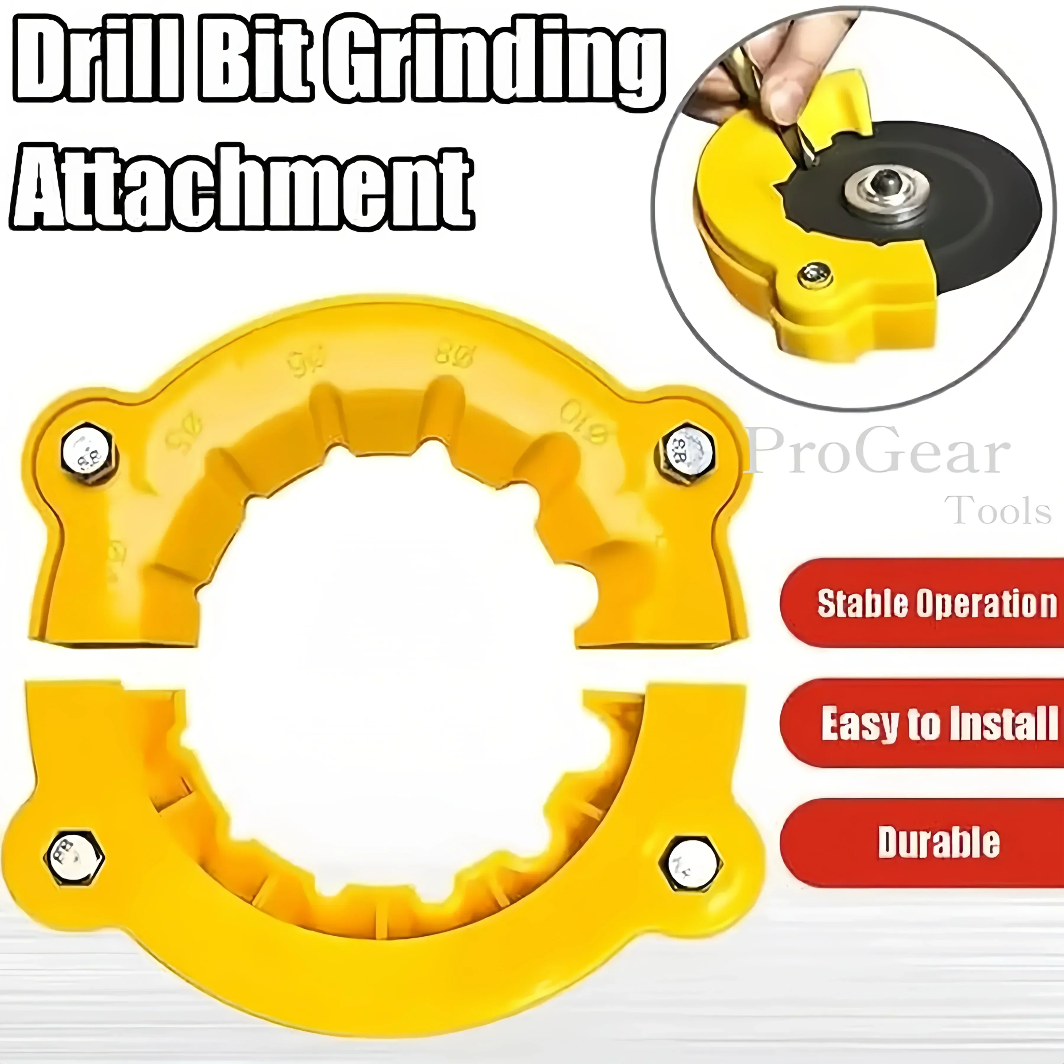 Drill bit sharpener suitable all drill bits, suitable angle accessories, drill bit sharpener Deburr Reamer Dowel