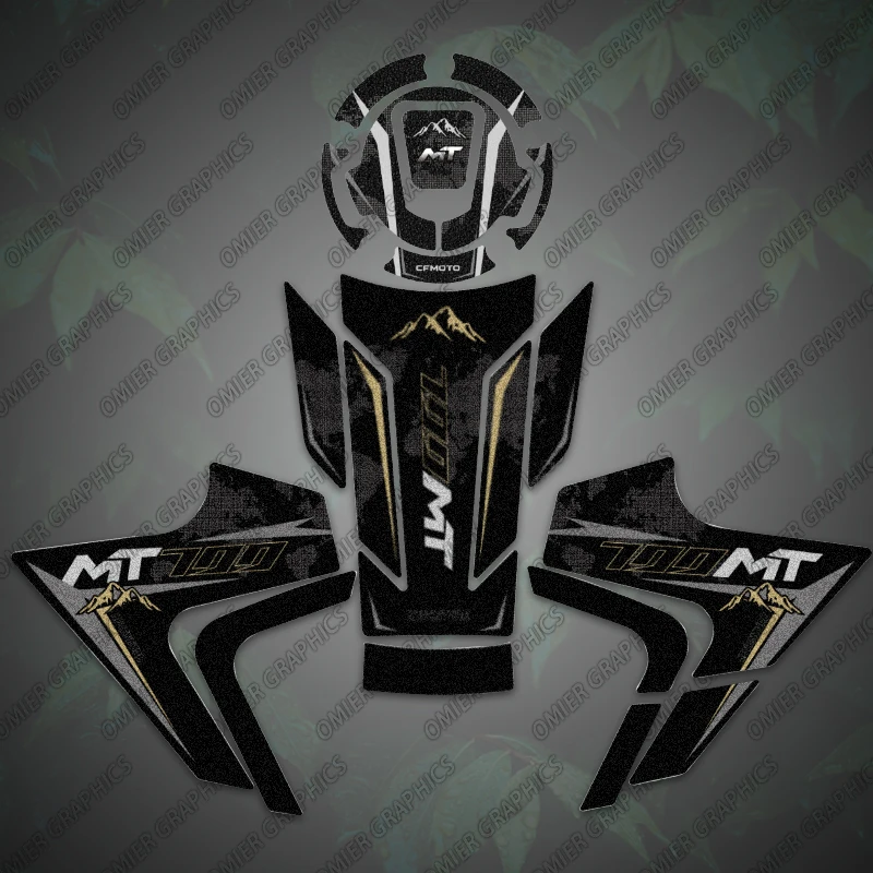 3M 오토바이 탱크 패드 보호대 CFMOTO CF MOTO 700MT 700 MT 용 서리로 덥은 스티커 데칼 액세서리