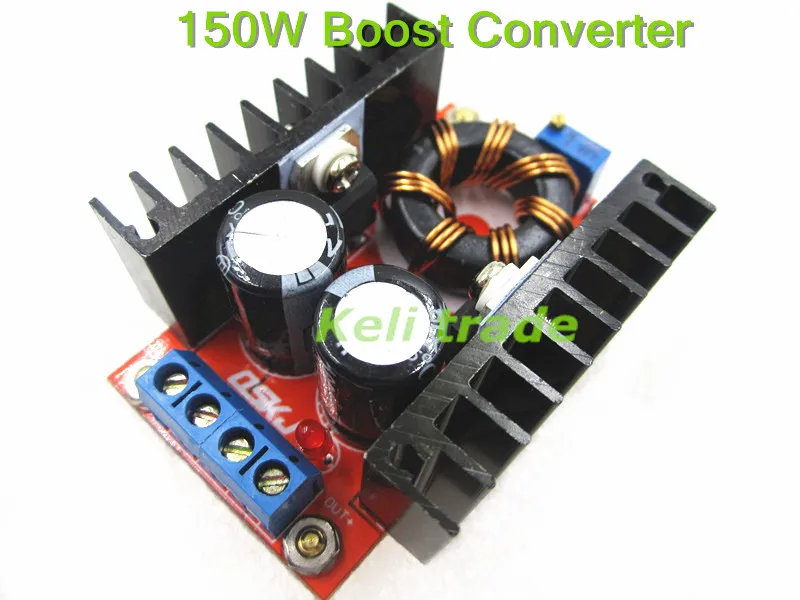 150W Boost Converter DC-DC 10-32V to 12-35V Step Up Voltage Charger Module 5pcs