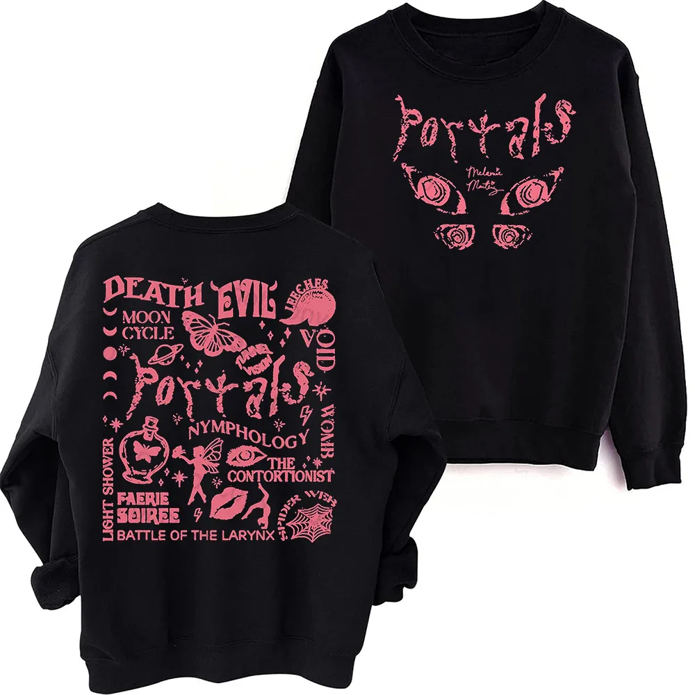 Portals Melanie Martinez  Sweatshirt Harajuku Round Neck Long Sleeve Oversized