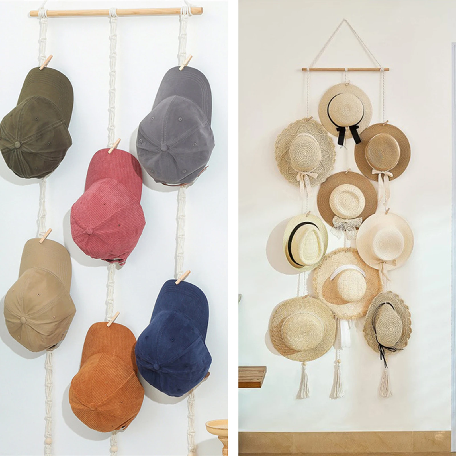 Bella e delicata porta cappelli organizzatore di cappelli in stile semplice ed elegante per cappelli Beanie cappelli di paglia cappelli flosci