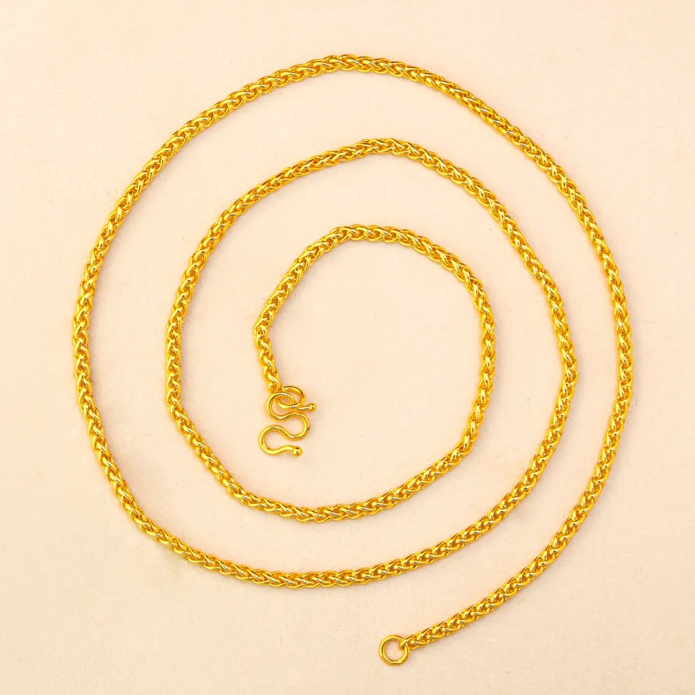 5mm Chopin chain female chain with collarbone chain 9999gold